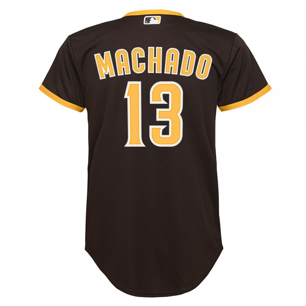 Manny Machado San Diego Padres Youth Alternate Replica Player Jersey - Brown-Pro Kit Vault | Brand New 26/27 Sports Jerseys